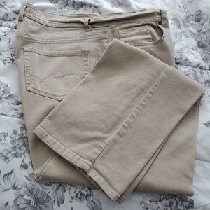 Jeans Light Tan Penmans Classic Fit Stretch Size 14 30" Inseam Straight Leg